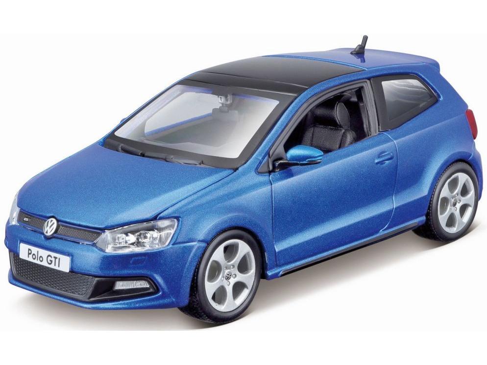 Volkswagen Polo GTi M5 Blue 1:24 Scale Diecast Model Car – Bburago-Bburago-Diecast Model Centre