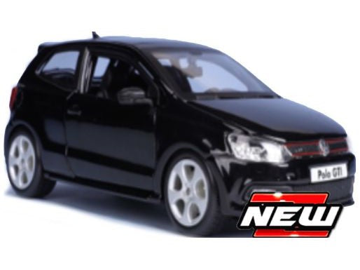 Volkswagen Polo GTi Mk5 black - 1:24 Scale Model Car-Bburago-Diecast Model Centre