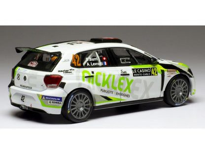 Volkswagen Polo GTi R5 #42 Rallye Monte Carlo 2020 O.Burri/A.Levratti 1:43 Scale IXO Diecast Model Car-IXO-Diecast Model Centre