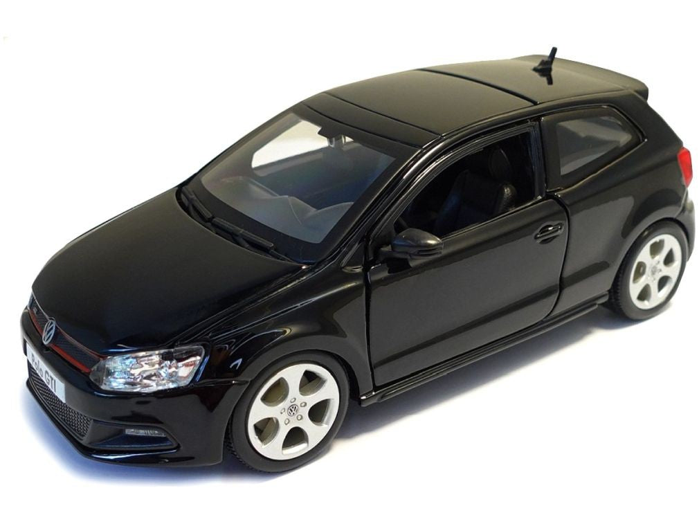Volkswagen Polo Mk5 GTi black - 1:43 Scale Diecast Toy Car-Bburago-Diecast Model Centre