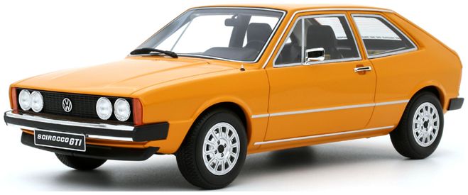 Volkswagen Scirocco GTi Mk1 1977 Jaune Marino 1:18 Scale OttOmobile Resin Model-OttOmobile-Diecast Model Centre