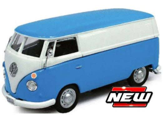 Volkswagen T1 Samba blue/white - 1:43 Scale Model Van-Cararama-Diecast Model Centre