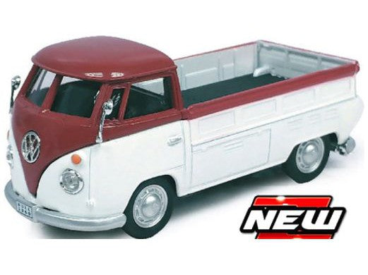 Volkswagen T1 white/red - 1:43 Scale Model Pickup-Cararama-Diecast Model Centre