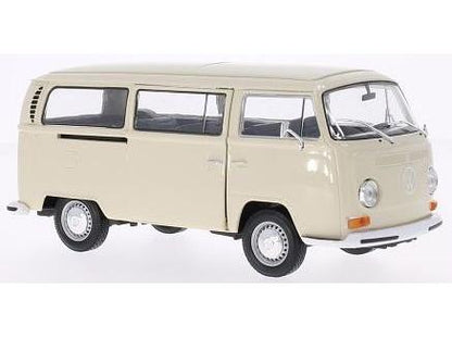 Volkswagen T2 Bus 1972 Beige 1:24 Scale Welly Diecast Model-Welly-Diecast Model Centre