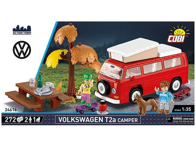 Volkswagen T2a Campingwagen w/2 x Figure (287 pcs) Cobi Brick Build Kit-Cobi-Diecast Model Centre