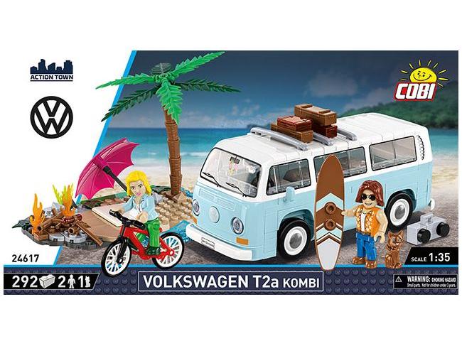 Volkswagen T2a Kombi w/2 x Figures (302 pcs) Cobi Brick Build Kit-Cobi-Diecast Model Centre