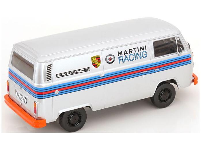Volkswagen T2b Delivery Van 1972 Porsche Martini Racing Silver 1:18 Scale KK Scale Diecast Model Car-KK Scale-Diecast Model Centre