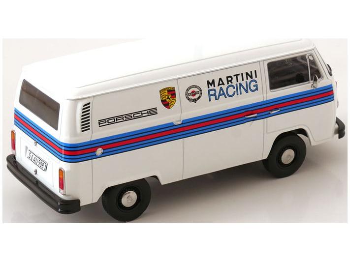 Volkswagen T2b Delivery Van 1972 Porsche Martini Racing White 1:18 Scale KK Scale Diecast Model Car-KK Scale-Diecast Model Centre