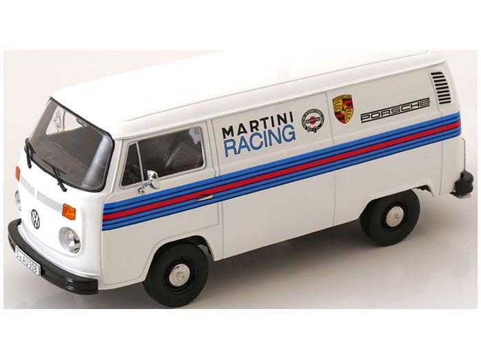 Volkswagen T2b Delivery Van 1972 Porsche Martini Racing White 1:18 Scale KK Scale Diecast Model Car-KK Scale-Diecast Model Centre