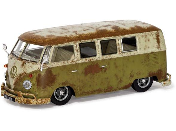 Volkswagen Type 2 Camper RAT-Look Splitty 1:43 Scale Corgi Vanguards Diecast Model-Corgi-Diecast Model Centre