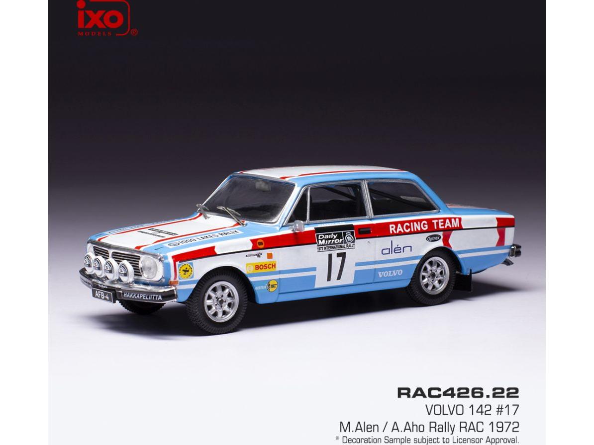 Volvo 142 #17 RAC Rallye 1972 M.Alen/A.Aho 1:43 Scale IXO Diecast Model Car-IXO-Diecast Model Centre