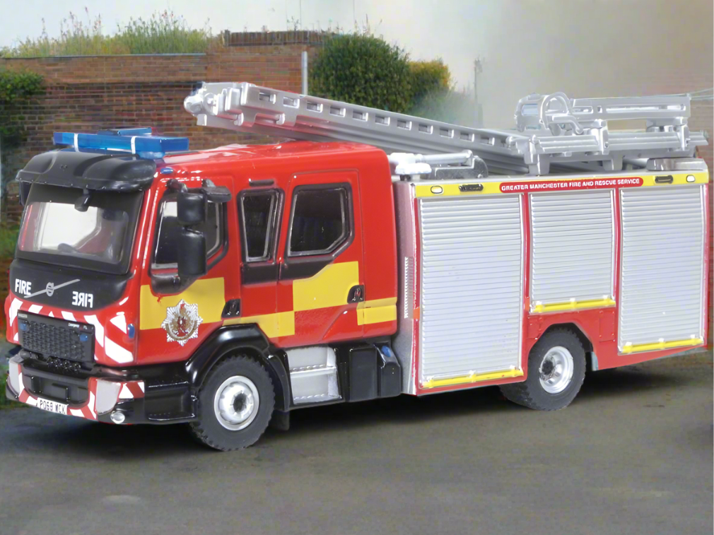 Volvo FL Emergency One Pump Ladder Greater Manchester Fire and Rescue - 1:76 Scale Fire Engine