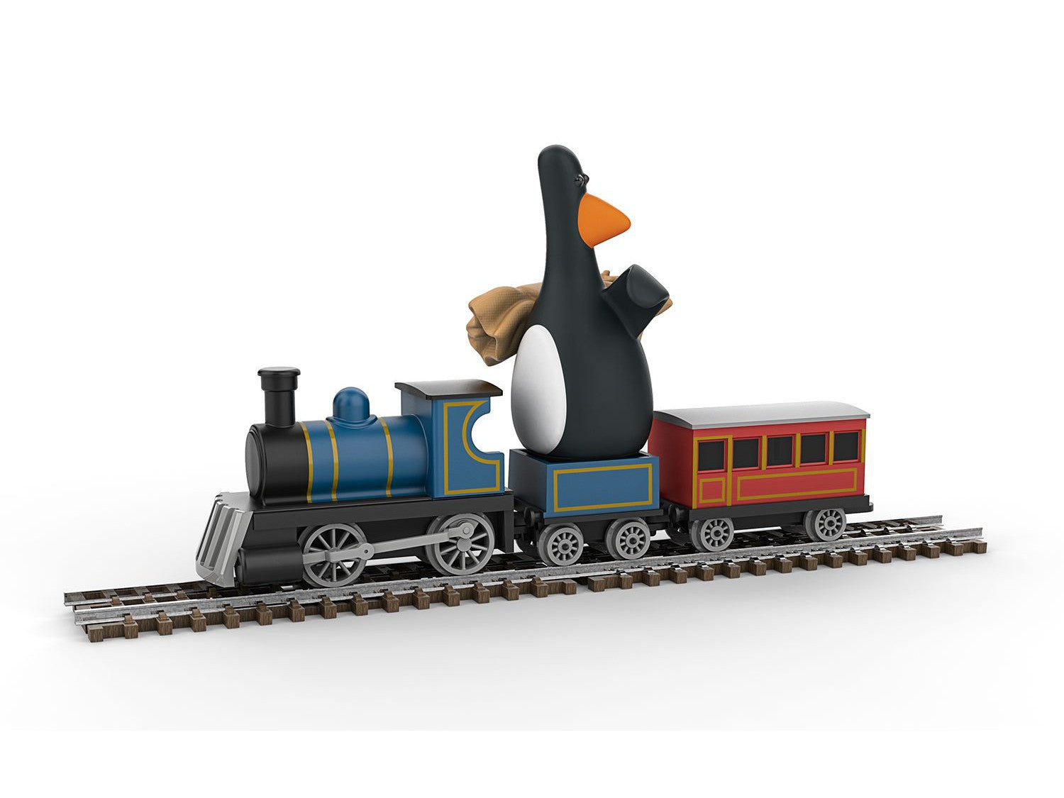 Wallace & Gromit The Wrong Trousers Feathers McGraw & Locomotive - FTB Scale Model-Corgi-Diecast Model Centre