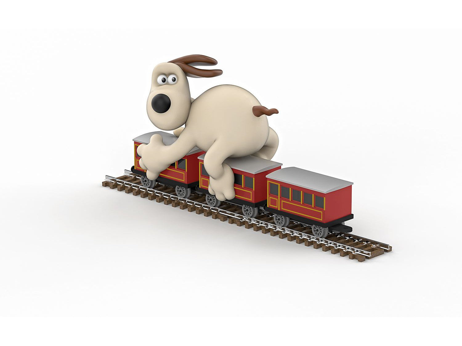 Wallace & Gromit The Wrong Trousers Gromit & Coaches - FTB Scale Model-Corgi-Diecast Model Centre