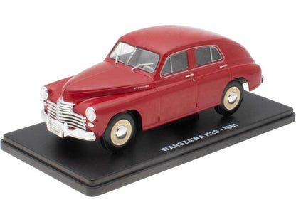 Warszawa M20 1951 Red 1:24 Scale Unbranded Diecast Model Car-Unbranded-Diecast Model Centre