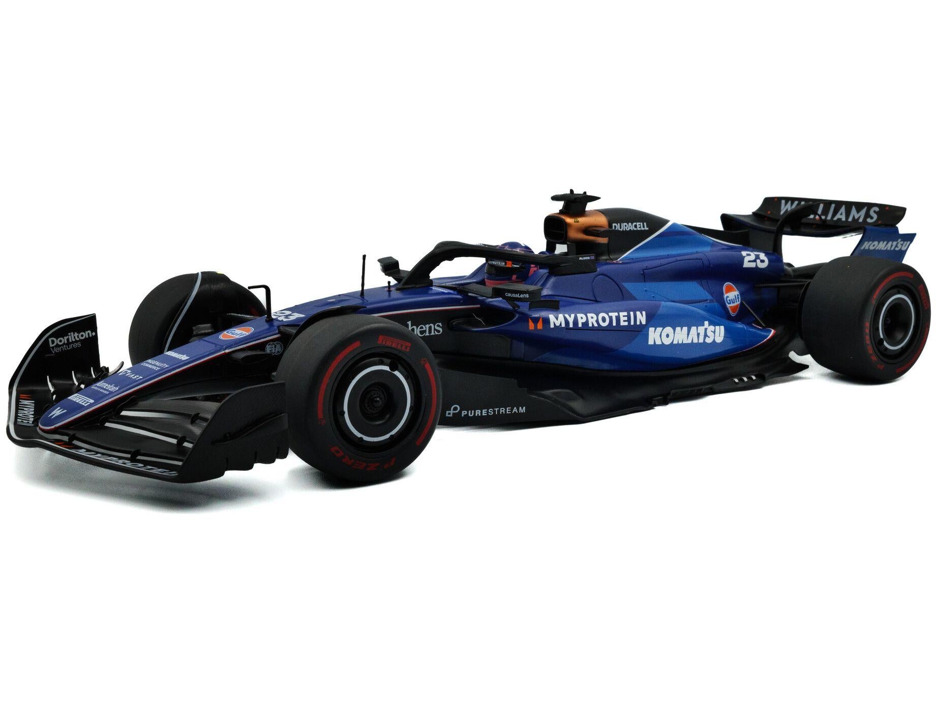 Williams FW46 Alex Albon F1 Saudi Arabian GP 2024 1:18 Scale Solido Diecast Model-Solido-Diecast Model Centre