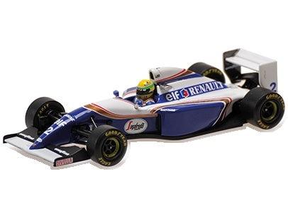 Williams Renault FW16 #2 F1 San Marino GP 1994 Ayrton Senna 1:64 Scale Diecast Car – Minichamps-Minichamps-Diecast Model Centre