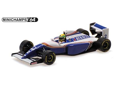 Williams Renault FW16 Paul Ricard Test 02.03.1994 Ayrton Senna 1:64 Scale Diecast Car – Minichamps-Minichamps-Diecast Model Centre