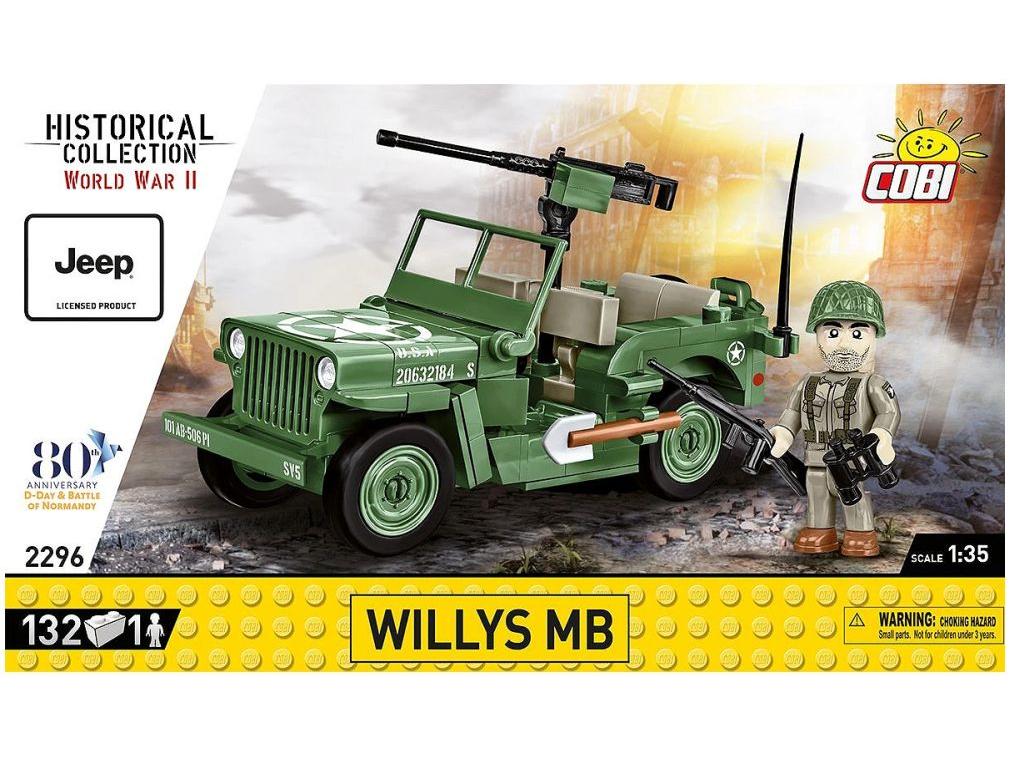 Willys MB WWII (132 pcs) Cobi Brick Build Kit-Cobi-Diecast Model Centre
