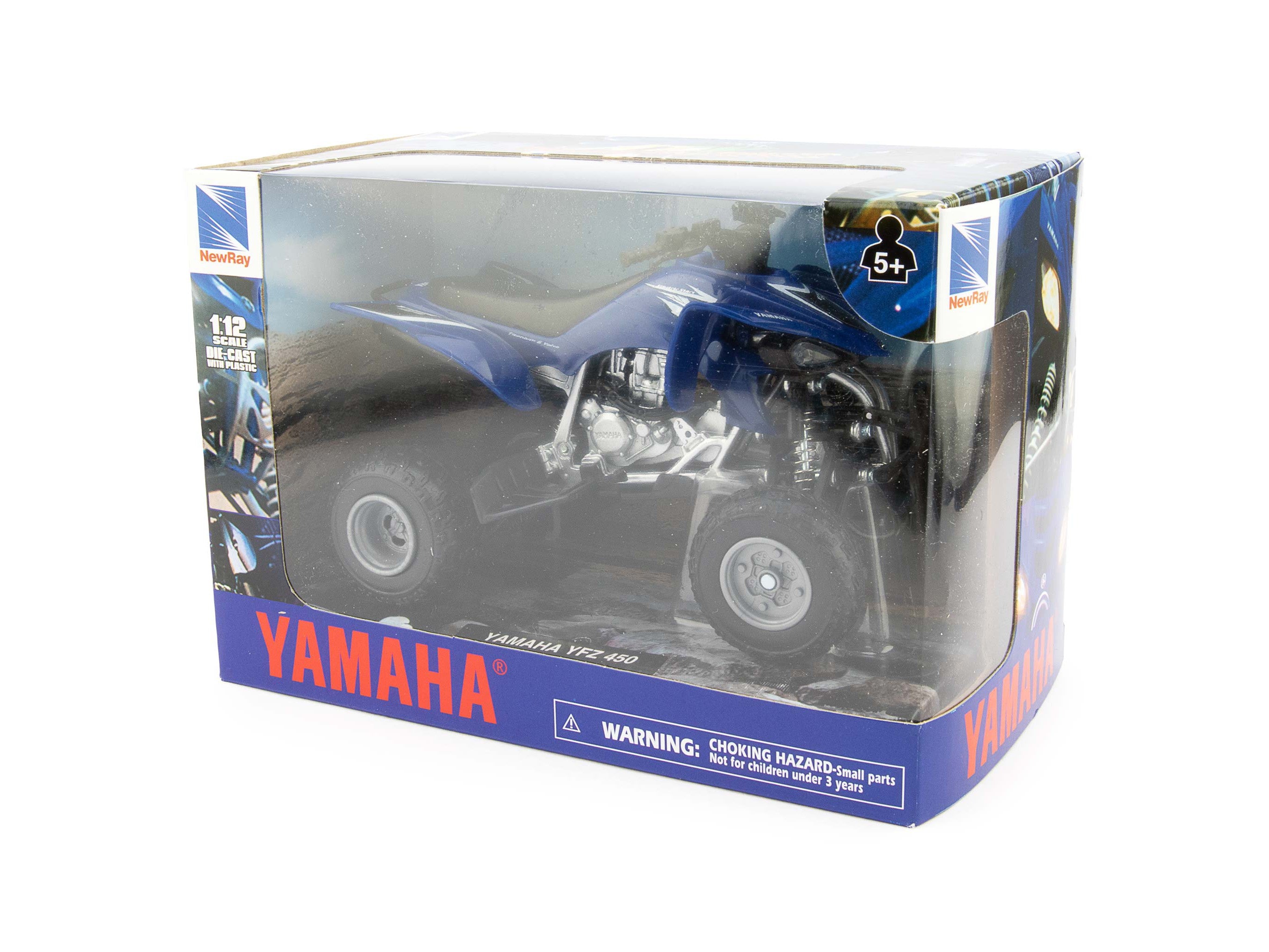 Yamaha YFZ450 blue - 1:12 Scale Diecast Model Quad Bike-NewRay-Diecast Model Centre