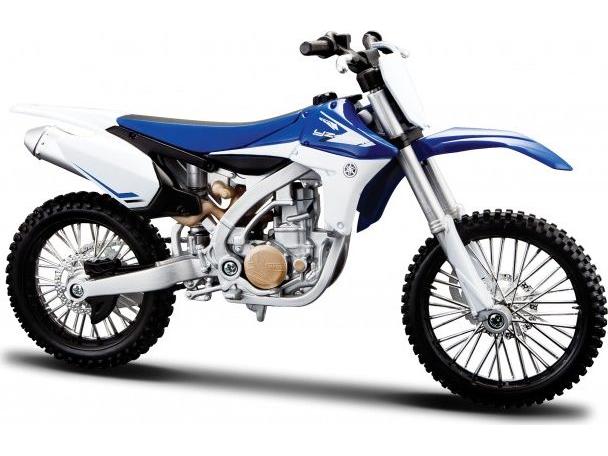 Yamaha YZ-450F Blue/White 1:12 Scale Maisto Diecast Model-Maisto-Diecast Model Centre