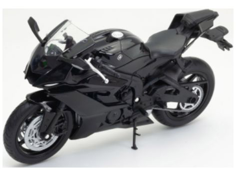 Yamaha YZF-R6 Black 1:12 Scale Welly Diecast Model