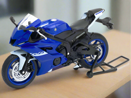 Yamaha YZF-R6 Metallic Blue 1:12 Scale Motorcycle Model