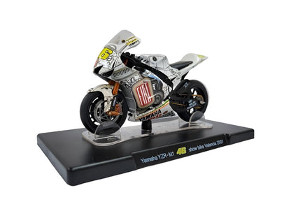 Yamaha YZR-M1 #46 MotoGP Valencia Show Bike 2007 Valentino Rossi - 1:18 Scale Diecast Model Motorcycle-Unbranded-Diecast Model Centre