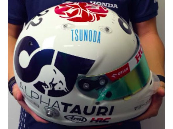 Yuki Tsunoda AlphaTauri F1 Japanese GP 2023 - 1:5 Scale Replica Helmet-Spark-Diecast Model Centre
