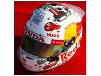 Yuki Tsunoda F1 Italian GP 2024 - 1:5 Scale Replica Helmet-Spark-Diecast Model Centre