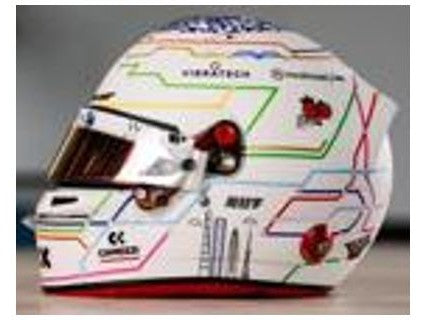 Zhou Guanyu F1 Chinese GP 2024 - 1:5 Scale Replica Helmet-Spark-Diecast Model Centre