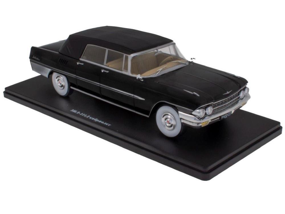 Zil 111D Cabrio (Top Up) Black 1:24 Scale Unbranded Diecast Model Car-Unbranded-Diecast Model Centre