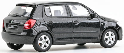 Skoda Fabia II 2006 Magic Black Metallic 1:43 Scale Diecast Car – Abrex