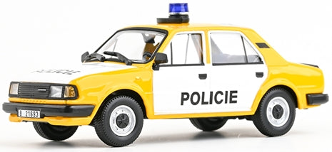 Skoda 120L 1984 Police 1:43 Scale Diecast Car – Abrex