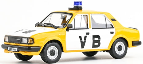 Skoda 120L 1984 Czechoslovak Communist Police 1:43 Scale Diecast Car – Abrex