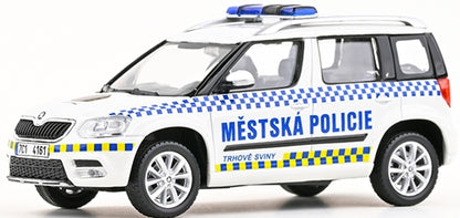 Skoda Yeti FL 2013 Municipal Police Trhove Sviny 1:43 Scale Diecast Car – Abrex