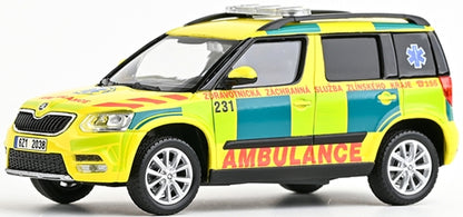 Skoda Yeti FL 2013 EMS Of Zlin Region 231 1:43 Scale Diecast Ambulance – Abrex