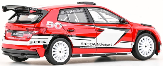 Skoda Fabia IV RS Rally2 2022 Skoda Motorsport Design 2024 200RS 1:43 Scale Diecast Car – Abrex