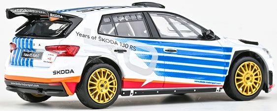 Skoda Fabia IV RS Rally2 2022 Skoda Motorsport Design 2025 130RS MC 1:43 Scale Diecast Car – Abrex
