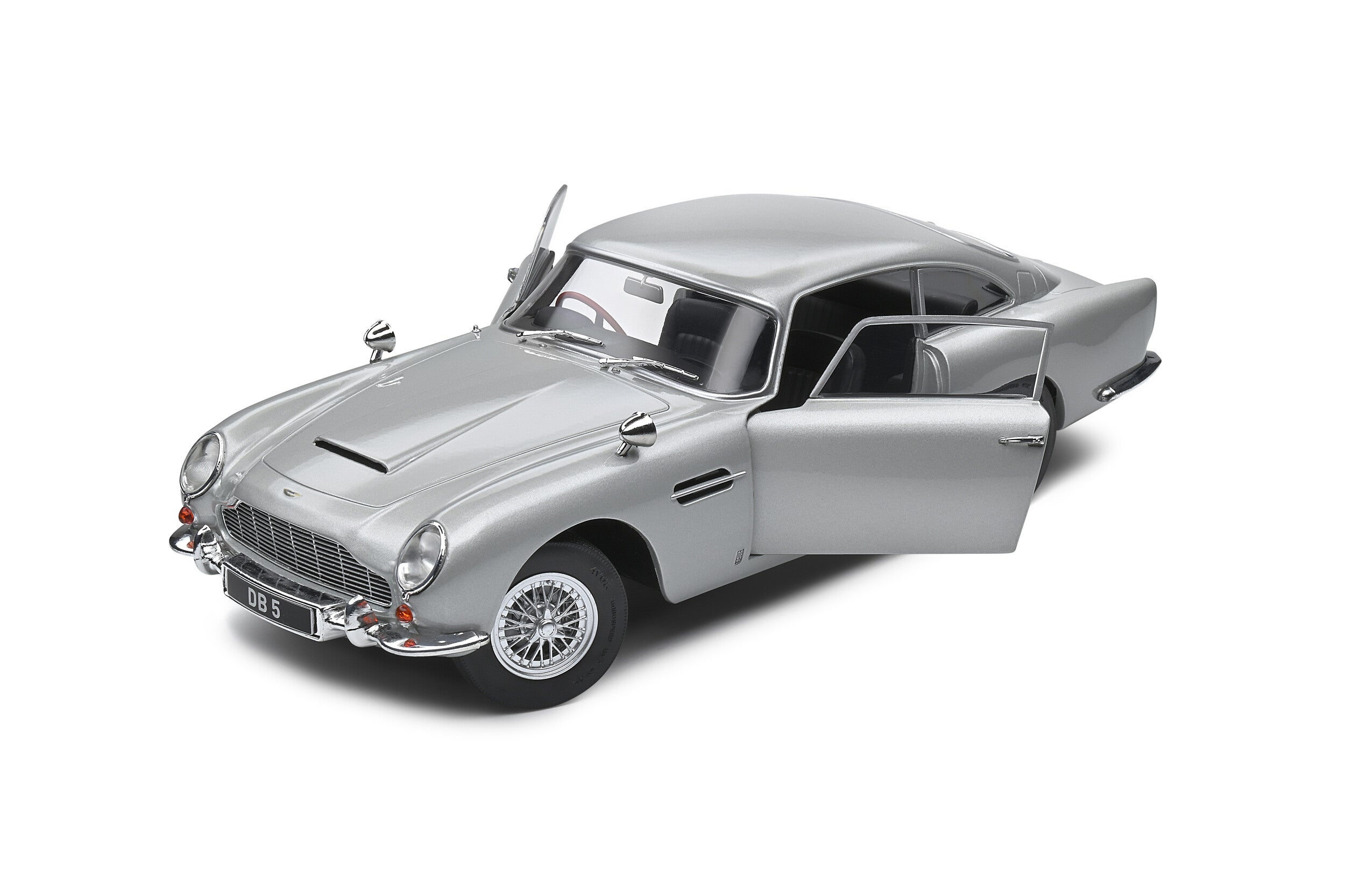 Aston Martin DB5 1964 Silver Birch 1:18 Scale Solido Diecast Model