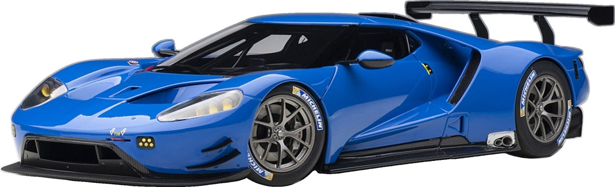 Ford GT LM Plain Body Version 2018 Blue 1:18 Scale Composite Car – AutoArt
