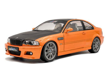 BMW E46 M3 Coupe Solido Works Orange 2000 1:18 Scale Solido Diecast Model Car