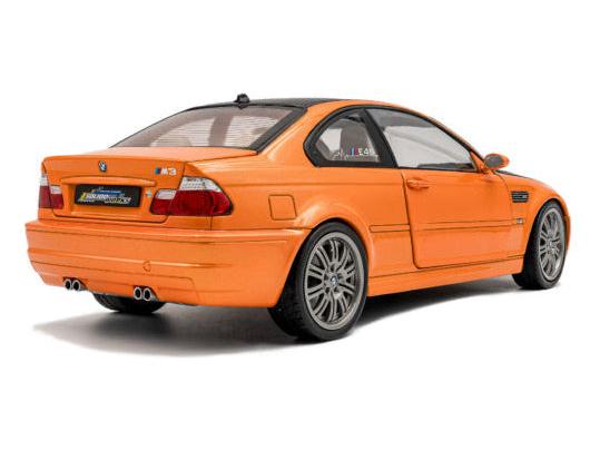 BMW E46 M3 Coupe Solido Works Orange 2000 1:18 Scale Solido Diecast Model Car