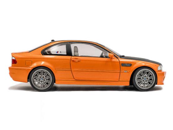 BMW E46 M3 Coupe Solido Works Orange 2000 1:18 Scale Solido Diecast Model Car