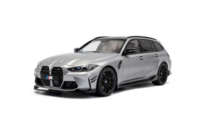 BMW M3 (G81) Touring w/Performance Parts Frozen Pure Grey Metallic 2024 1:18 Scale Solido Diecast Model Car