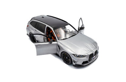 BMW M3 (G81) Touring w/Performance Parts Frozen Pure Grey Metallic 2024 1:18 Scale Solido Diecast Model Car