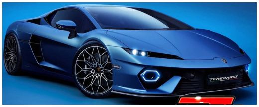 Lamborghini Temerario 2025 blue - 1:18 Scale Model Car