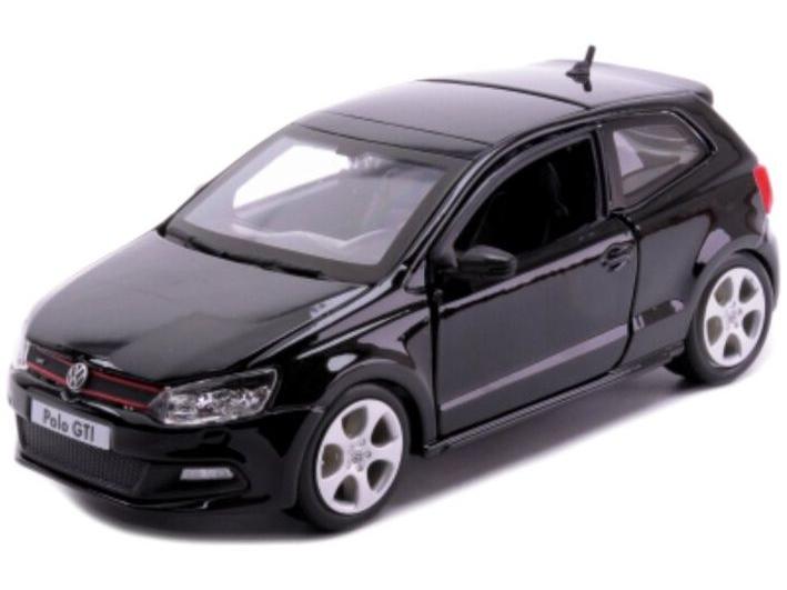 Volkswagen Polo GTi Mk5 black 1:24 Scale Model Car
