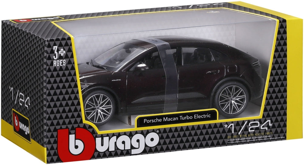 Porsche Macan 4 Electric 2024 Metallic Copper 1:24 Scale Diecast Car – Bburago