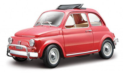 Fiat 500F 1965 Red 1:24 Scale Bburago Diecast Model Car